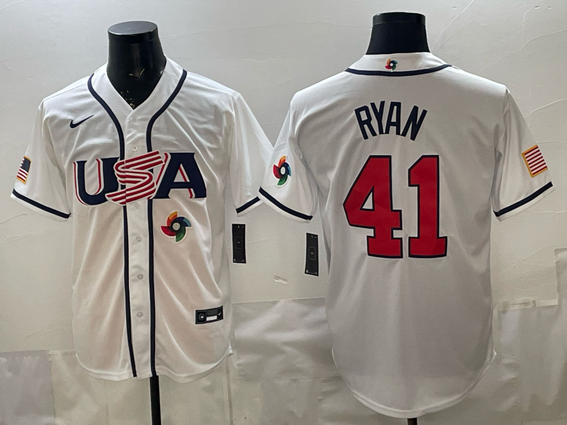 Men 2026 World cup white MLB Nike jersey 0091->->MLB Jersey